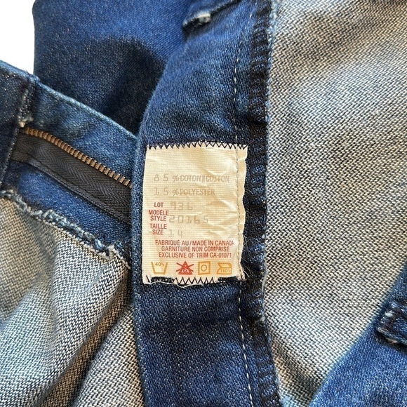 Jean St. Germain Vintage Blue Denim High Rise Straight Jeans - Size 14 - Picture 6 of 11